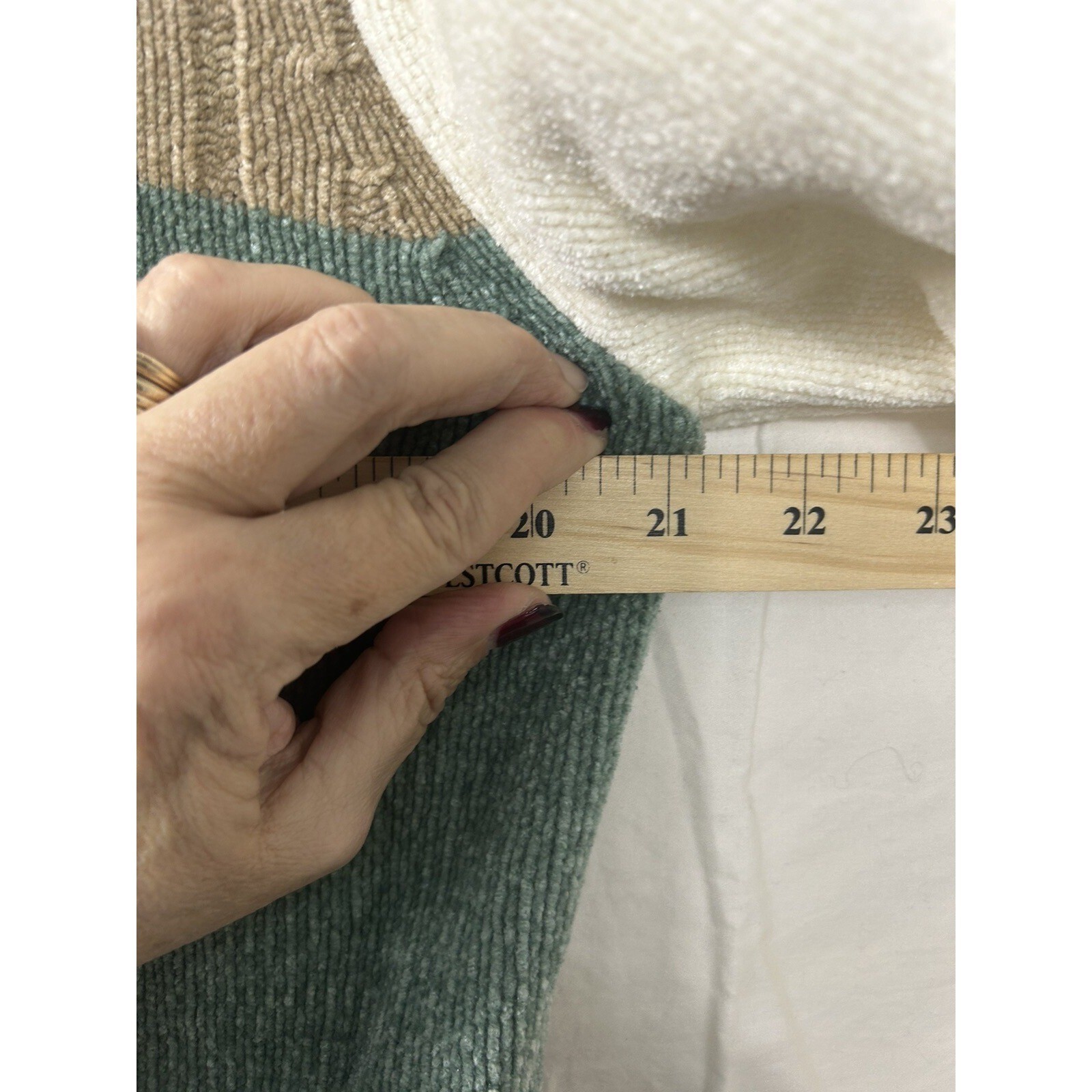 Classic Elements Patchwork Mock Neck Sweater Wome… - image 6