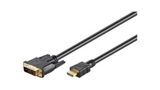 HDMI-DV020G.030 Kabel HDMI 1.4 DVI-D (18+1) wtyk,HDMI wtyk 3m czarny