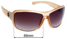 SFx Replacement Sunglass Lenses fits Von Zipper Zorg - 69mm Wide