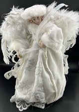 Vintage Christmas Porcelain Face Tree Topper Angel Decoration