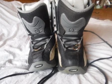 Ride Snowboard Boots Mens Size 6 Black And Gray pre Owned See Remarks