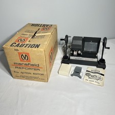 Vintage Mansfield Reporter 8mm Film Movie Action Editor with Box