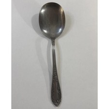 Amefa Holland Stainless Set Large Serving Spoons Satin Flatware 8.5” AFS1