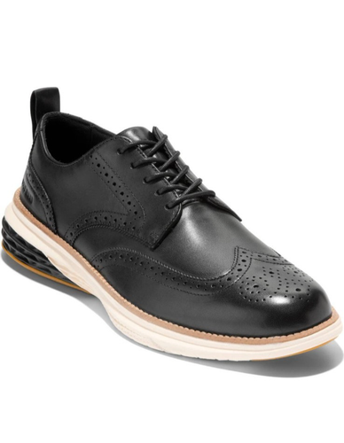 Cole Haan Grand Hurrion WingTip Derby Herren Leder Schuhe 10,5M schwarz $ 230-NEU - Bild 1 von 8