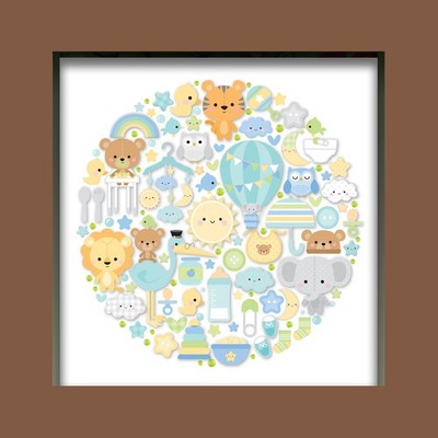 Doodlebug Design Shadow Box Insert Kit - Special Delivery - DDSB7722
