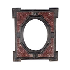Piccola Cornice Manierista Antica Ebano Rovere Marmo Italia '500-'600