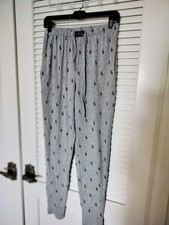 Polo Ralph Lauren Gray Navy Sleep Lounge Pant Joggers Size Small