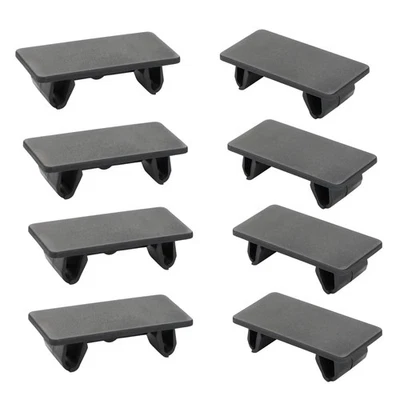 DQITJ 8 Pcs Rocker Switch Panel Cover ABS Rectangular Rocker Switch Blank Snap-in Hole