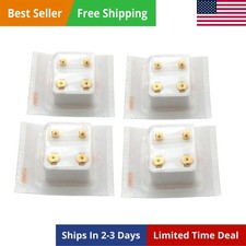 Studex 24K Gold Earrings Plated Ball Stud Piercing Jewelry, Pack of 4 Pairs
