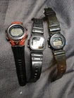 Lot Of 3 Vintage Casio G Shock Watches For Parts Or Repair Working