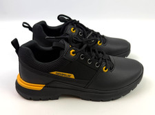 Zapatos Caterpillar Colorado Lo Para Hombre Talla 9W Negro Amarillo Entrenadores Anchos En muy buen estado