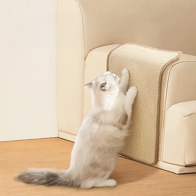 Neu Katzenkratzmatte Sisal Kätzchen Kratzbrett Pad Haustier Spielen Teppich Spielzeug UK