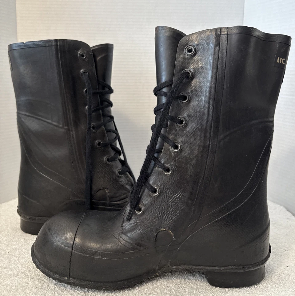 Botas de goma de frío extremo de Mickey Mouse excedentes militares de Estados Unidos para hombre talla 11-11,5 6E Foto 4 de 4