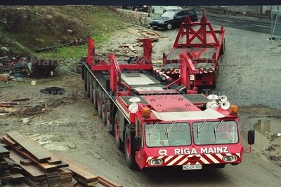 LKW Foto Schwerlasttransporter Deutschland rot RIGA MAINZ #n4yk