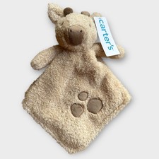 Carters Plush Tan BABY GIRAFFE Spots Security Blanket Lovey Toy 68554