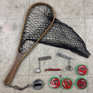 Orvis Fishing Tackle Supply Lot Vtg Battenkill Fly Net Polysharp Knot Nylorfi