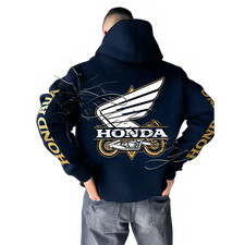 Autumn/Winter New Honda HRC Racing Fashion Retro Y2k Hoodie Men's Outdoor Sports