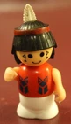 Vintage Fisher Price Little People Native American Girl 2.5" Figure