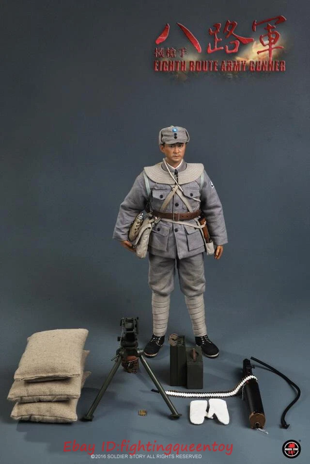 Soldier Story SS098 WWII Eighth Route Army Gunner 1/6 Figure Toy INSTOCK - Image 2 of 4