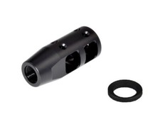 Competition Muzzle Brake 5/8x24 Thread For 6.5Creedmoor, Black Steel