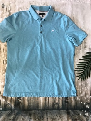 Download Banana Republic Men Polo Shirt. Size XL Rain Blue Short ...