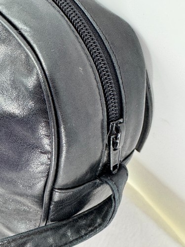 De Colección Bally Lujo Cuero Negro Cámara Bandolera Bolso Mensajero Bolso Cartera - Imagen 12 de 21