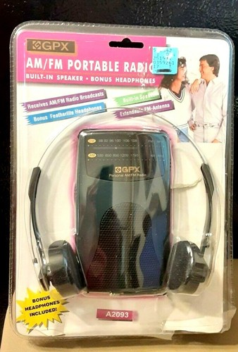 Radio portátil GPX AM/FM con auriculares - Imagen 1 de 6