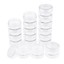 3 Sets 18 Empty STACKABLE INTERLOCKING Clear Storage Containers Round ...