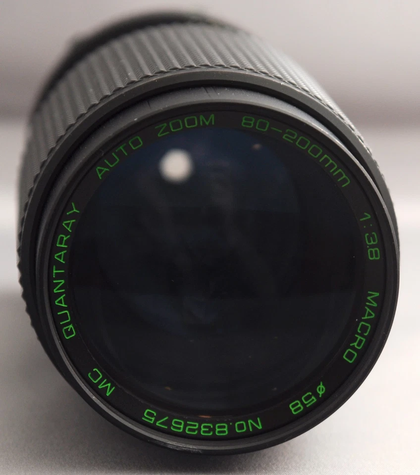 QUANTARAY 80-200mm AUTO ZOOM f/3.8 MACRO Minolta MD Mount MC Camera Lens JAPAN - Image 2 of 4