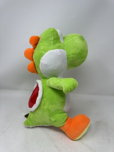 Yoshi Plush Super Mario Brothers Toy Stuffed Plush Animal Doll 10" New Green - Picture 7 of 7