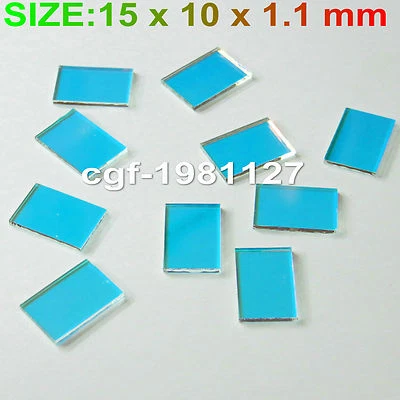 10 Stück RGB Optik Laserdiode beschichtete Linse: Reflect red pass green 15x10x1,1mm - Bild 1 von 3