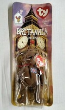 1999 McDonald's TY Beanie Babies Britannia The Bear w/ 2 RARE TAG ERRORS