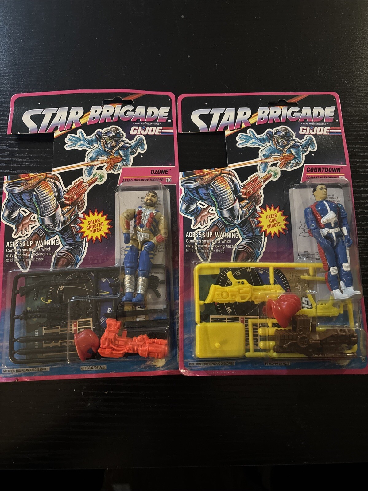 1993 Hasboro GI JOE Ninja Force “Shadow Storm”, Sealed, Missing Barcode Lot of 2