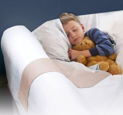 YIHATA Bettschutzgitter für Kleinkinder, langes tragbares Bettgitter aus Schaumstoff, Sicherheitsbett Stoßstangen
