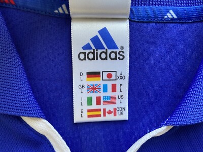 FRANCE 2000 2001 HOME FOOTBALL SHIRT SOCCER JERSEY ADIDAS sz L