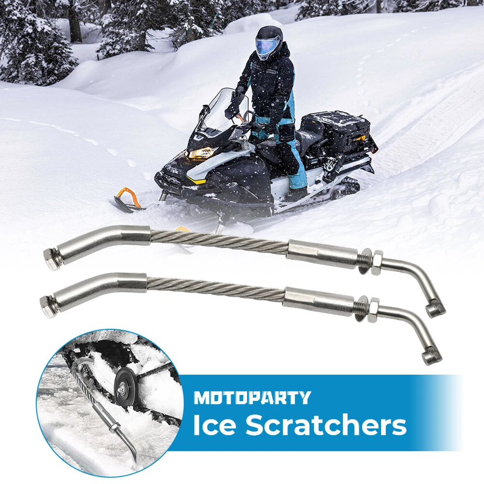 For Polaris Ski Doo Snowmobile Ice Scratchers SnowX Ice & Snow Scratcher Reverse - Image 2 of 4