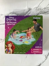 Disney Princess The Little Mermaid Splash Pad Pool Sprinkler 64” X 57” - BESTWAY