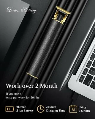 Electric Hair Clippers T-Blade Pro Li Trimmer Cordless Zero Gapped Beard Shaver