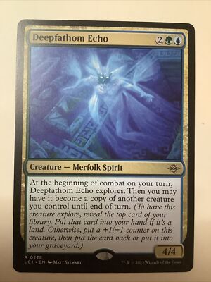 Deepfathom Echo LCI 228 MTG Explore Clone Engine