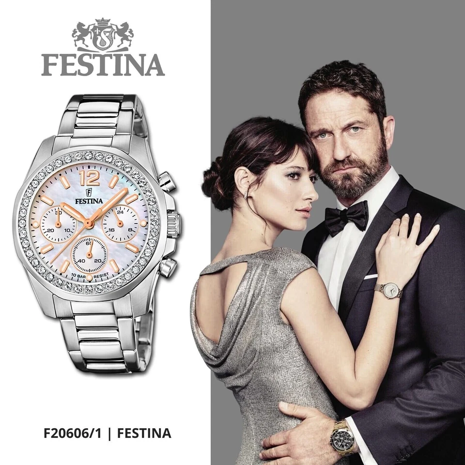 Orologio donna Ragazza Festina Boyfriend madreperla F20606/1 - Immagine 4 di 4