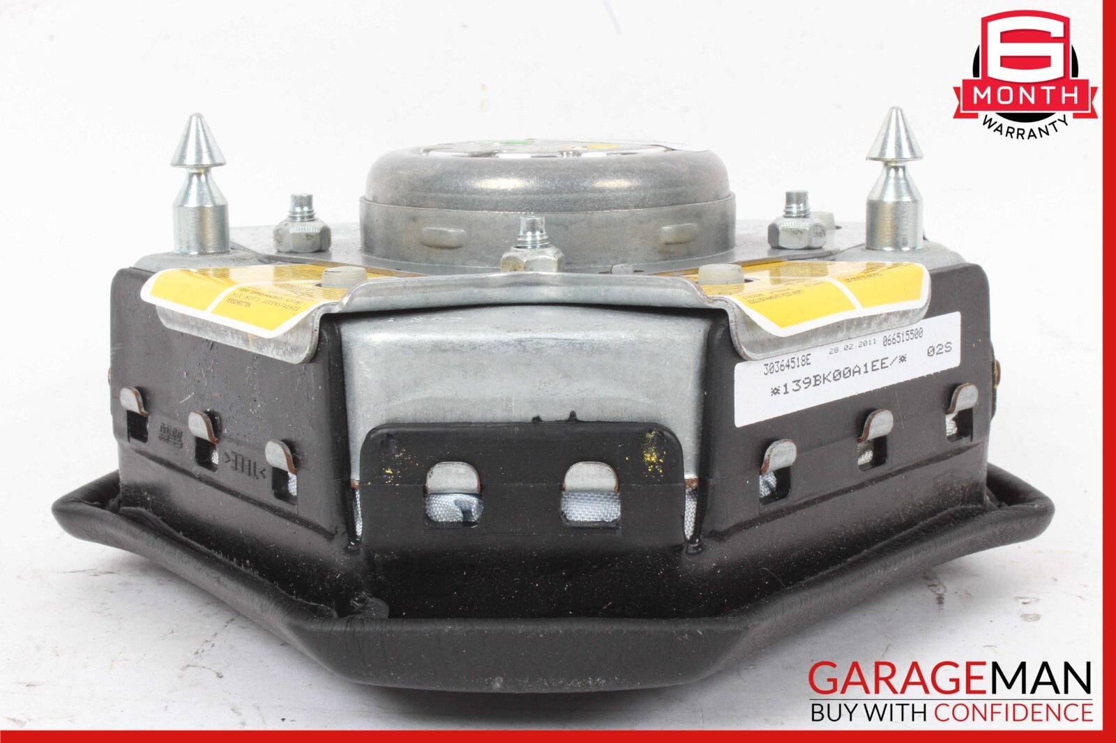 03-13 Maserati Quattroporte M139 Steering Wheel Airbag Black OEM