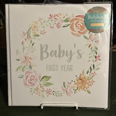 Kate & Milo Floral Baby's First Year Memory Book, Baby Milestones Photo Album