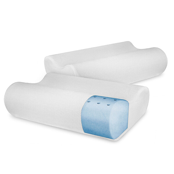 sensorpedic maximum cooling memory foam contour pillow