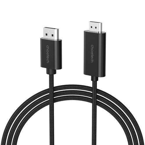 NNEDSZ CHOETECH XDH01 4K 60Hz DisplayPort Male to HDMI Male Braided Cable 2M - 第 3/10 張圖片