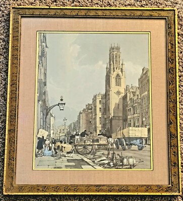Original Views Of London By Thomas Sotter Boys (1803-1874) Framed Lithograph 