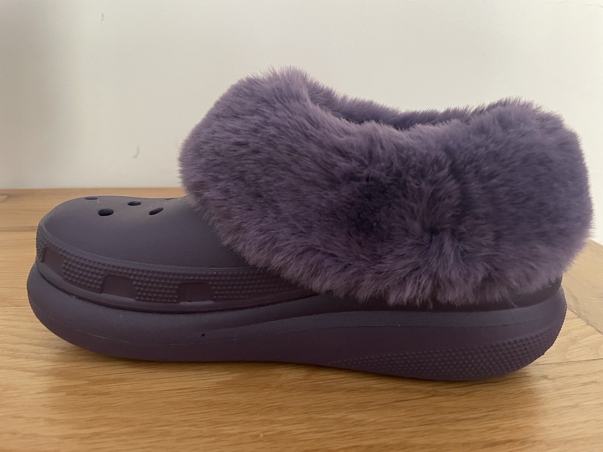 Crocs Extra Wide Fit Slippers Furever Crush Clog UK