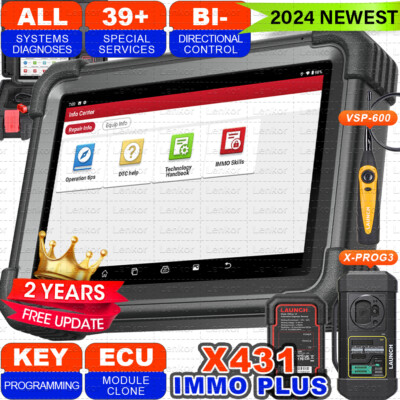 2024 Launch X431 IMMO PLUS Key Programming Tool Full System Diagnostic Scanner
