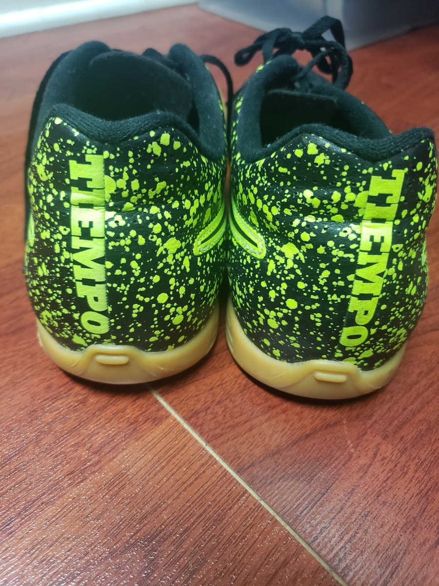 Nike Mens Tiempo Rio II IC 631523-007 Black Neon Green Nike Mens Tiempo Rio II IC 631523-007 Black Neon Green