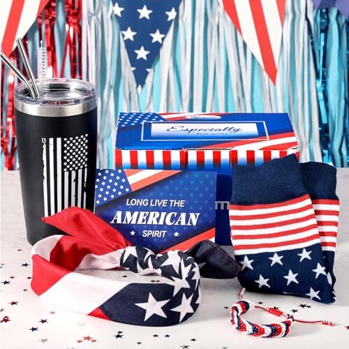 4th of July Accessories, Memorial Day Independence Day Gifts Set with - Picture 1 of 7