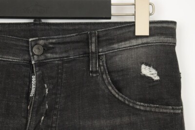 DSQUARED2 TIDY BIKER JEAN Wash Denim Slim Fit Distressed Jeans